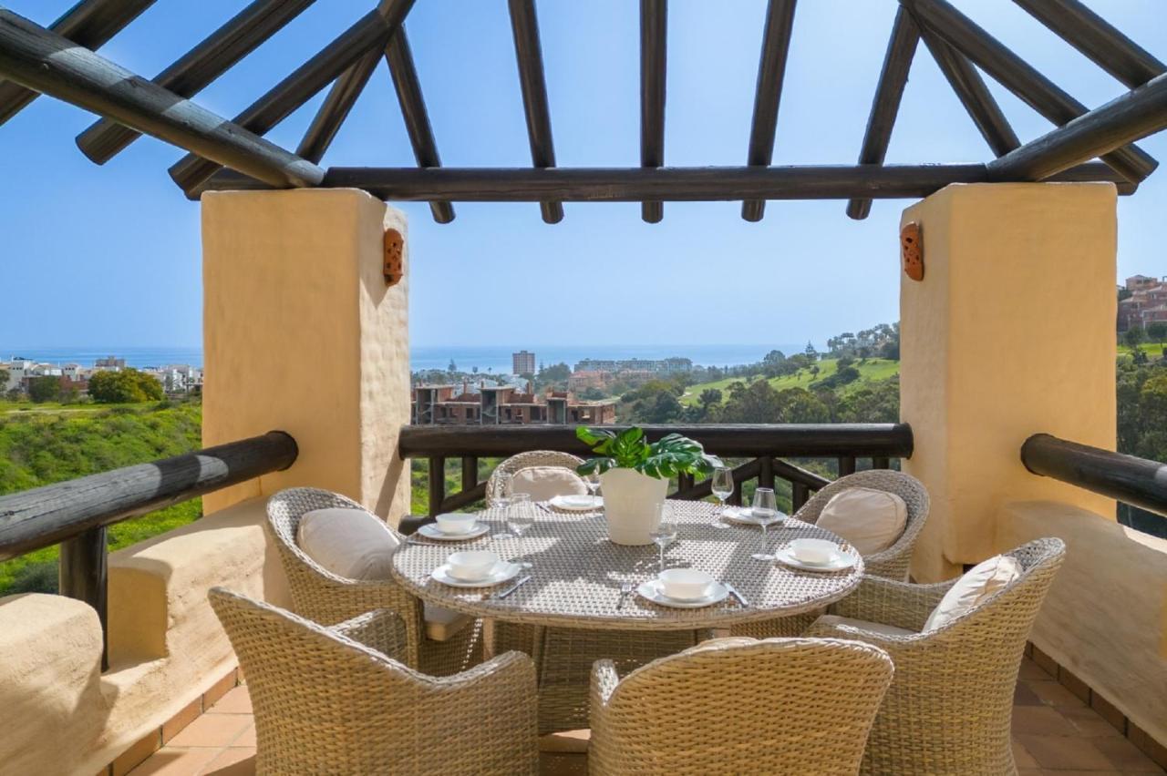 Апартаменты 15 First Line Penthouse With Wonderful Seaview Near Duquesa Golf Manilva Andalucia Экстерьер фото